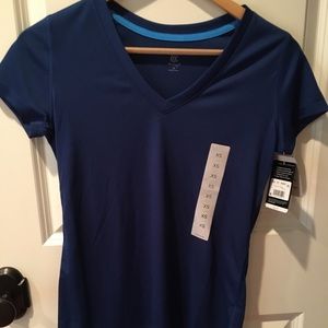 Champion Dry Fit Shirt Dark Blue, Size XS